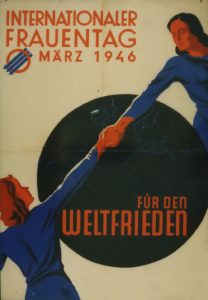 Frauentagsplakat der SPÖ 1946, Stiftung Bruno-Kreisky-Archiv (ehem. Archiv des Renner-Instituts)