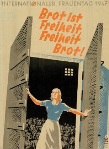 Frauentagsplakat der SPÖ 1947, Stiftung Bruno-Kreisky-Archiv (ehem. Archiv des Renner-Instituts)